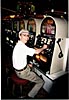 J&oslash;rund playing the slot machine